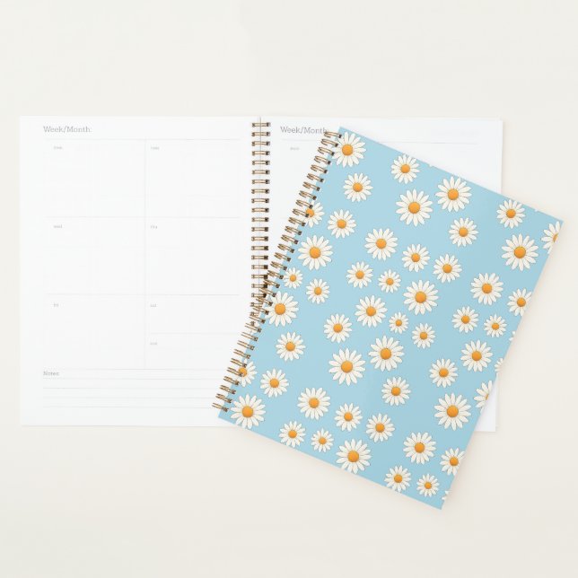Daisy Floral - Organizador Diário Bonito e Estétic