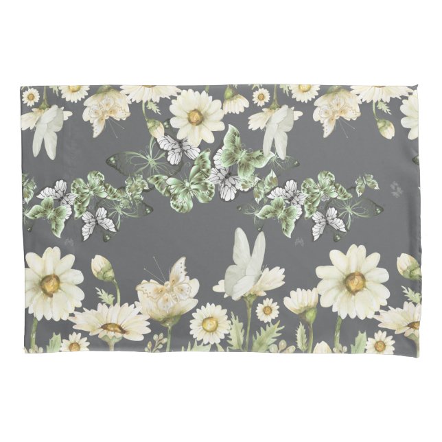 Daisy Floral Pillowcases (Frente-Esquerda)