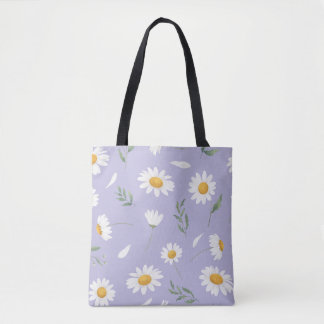 Daisy Floral Tote Bag
