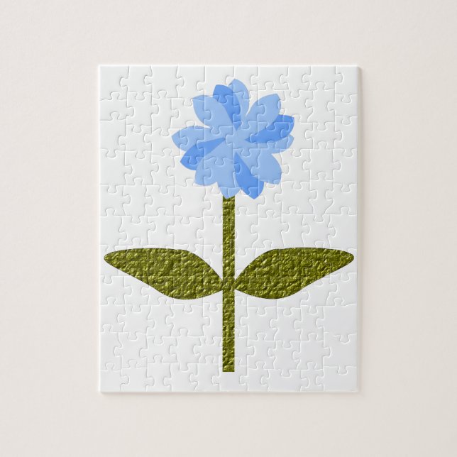 Daisy Flower Bonito Quebra-cabeça azul (Vertical)