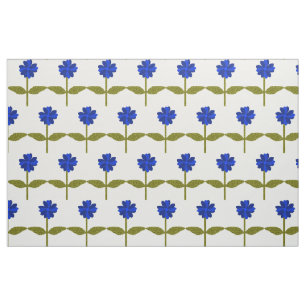 Daisy Flower Ocean Blue Floral Tecido Padrão