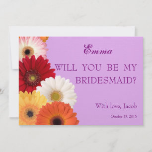 Daisy Flower Você Será Meu Convite Para A Bridesma