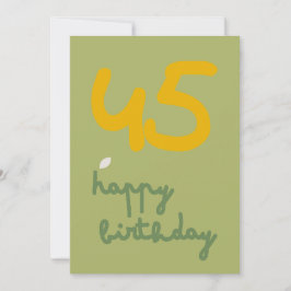 DAISY GREEN - Cartão de Convite Floral de Aniversá