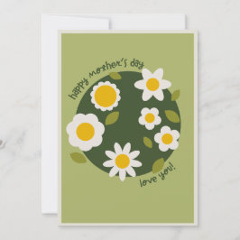DAISY GREEN - Cartão de Convite Floral para Dias d