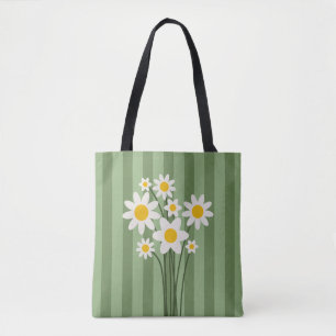 DAISY GREEN - Dia de as mães Floral Tote Bag