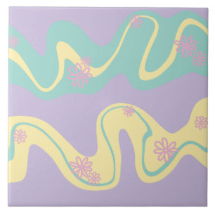 Daisy Groove Pastel Rosa, Amarelo, Roxo e Verde