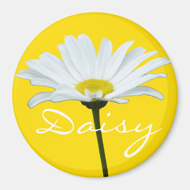 Daisy Imã de geladeira Cheerful Flower Daisy Gifts (Frente)