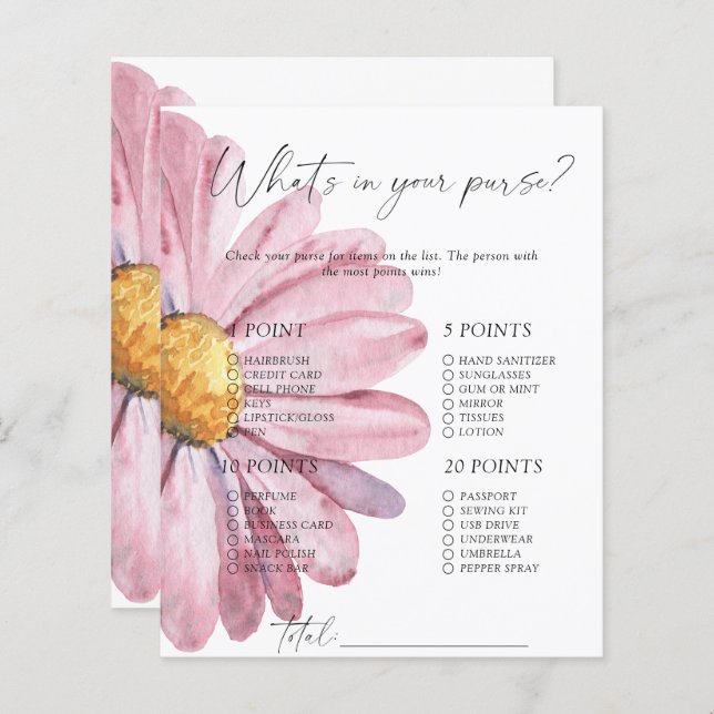 Daisy - O que há no seu jogo de bolsa? (Frente/Verso)