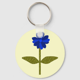 Daisy Ocean Blue Chaveiro