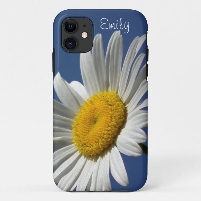 Daisy personalizou a capa de telefone sobre fundo  (Verso)