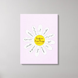 Daisy Philippians 4:8 Canvas decorativa