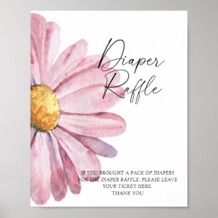 Daisy - poster de rifa fralda