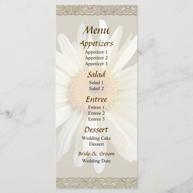 Daisy Procurando o Menu Casamento (Frente)