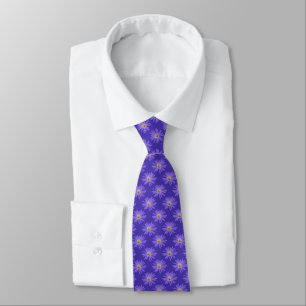 Daisy Tie Purple Necktie Daisy Flower Gravatas e p