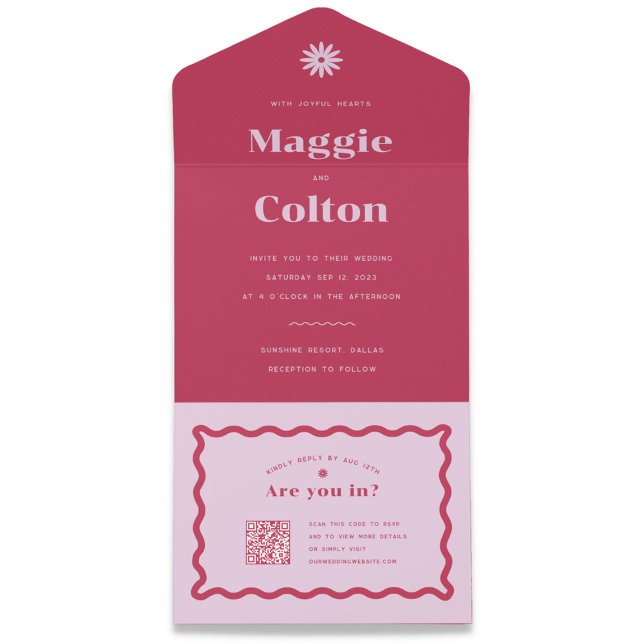 Daisy Wedding All In One Convite (Criador carregado)