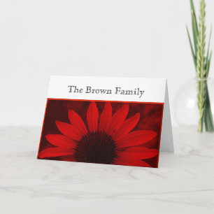 Daisy Wedding Notecard Modelo