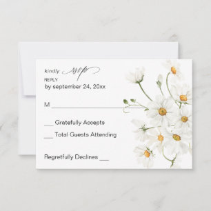 Daisy White Floral no Meal RSVP 2