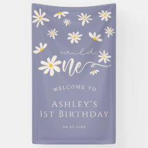 Daisy Wild Um primeiro aniversario Roxo - Sinal de