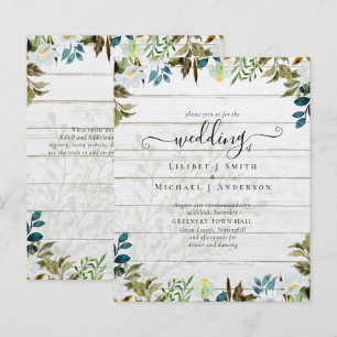 Daisy Wildflower Greenery Wedding