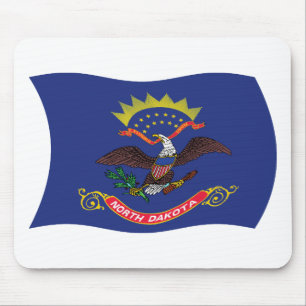 Dakota do Norte Flag Mousepad