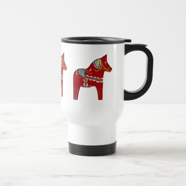 Dala Horse Caneca de viagem (Direita)