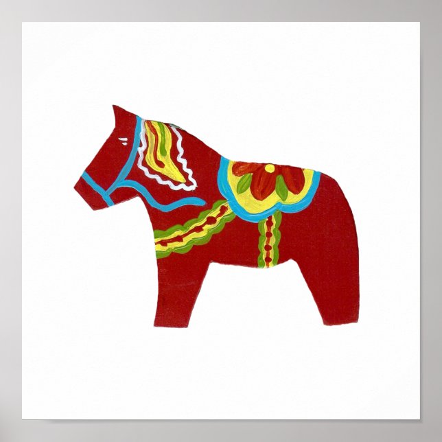Dala Horse Poster (Frente)