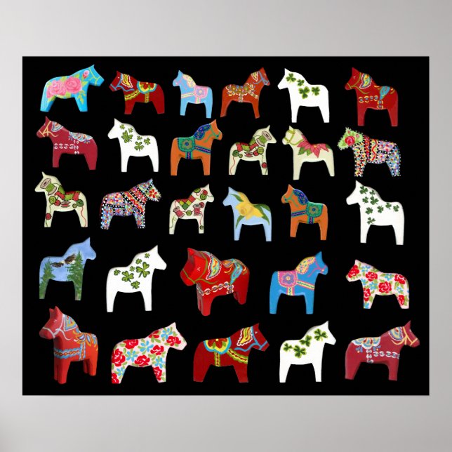 Dala Horse Poster (Frente)