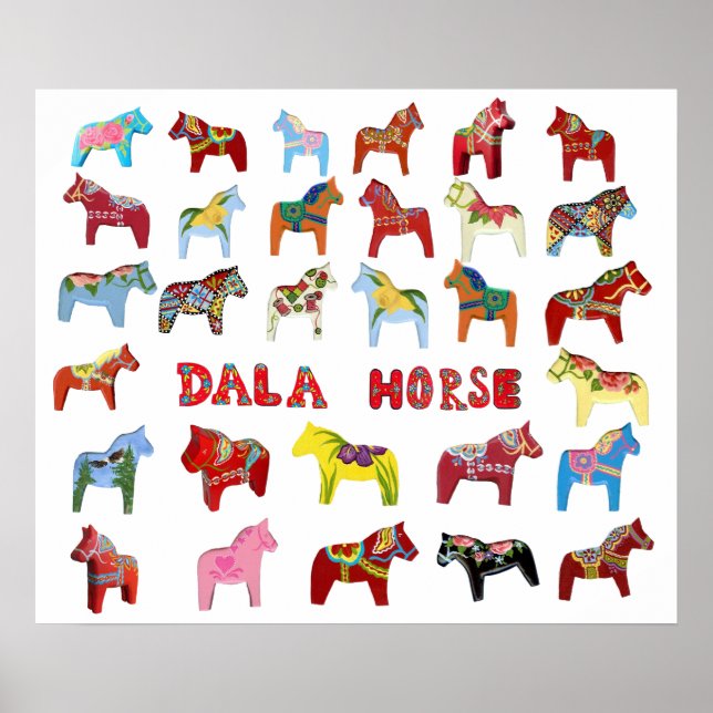 Dala Horse Poster (Frente)
