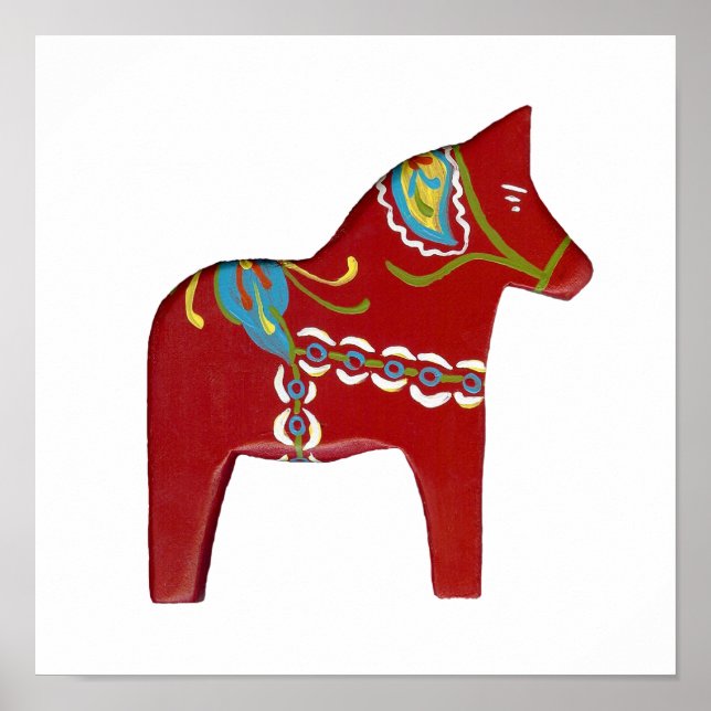 Dala Horse Poster (Frente)