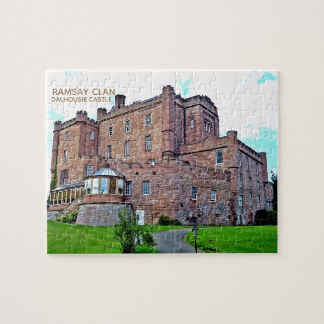 Dalhousie Castle, Quebra-cabeça da Escócia Ramsay  (Horizontal)