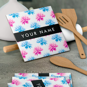 Dália Rosa e Azul, Padrão Floral, Seu Nome