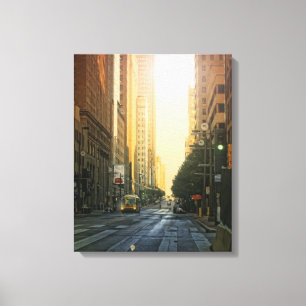 Dallas do centro, TX em canvas do nascer do sol