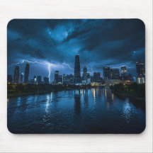Dallas Lightning Mouse Pad - Escritório Urbano Tex