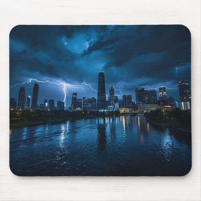 Dallas Lightning Mouse Pad - Escritório Urbano Tex (Frente)