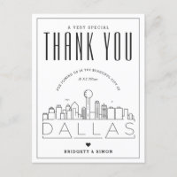 Dallas Wedding | Obrigados para o próximo! Cartão 