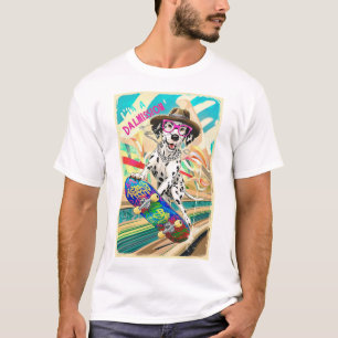 Dalmácia sobre a missão: camiseta de cães de skate