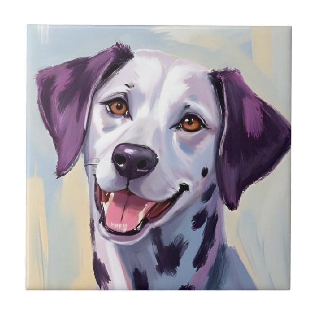 Dálmata | Pintura em Aquarela de Cachorro (Frente)