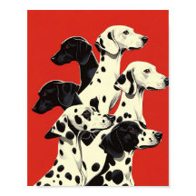 Dalmatianos em Formação Impressão | Bold Dog Art