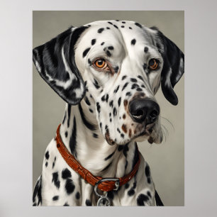Dalmático - Impressão de Arte Canina