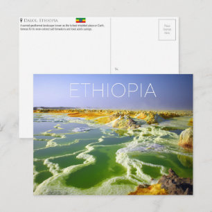 Dalol, Cartão Postal de Viagem da Etiópia