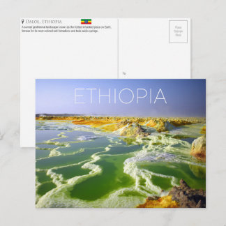 Dalol, Cartão Postal de Viagem da Etiópia