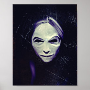 dama assombrada dama de arte Poster escura