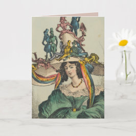 Dama - Cartão de Agradecimento Dobrado