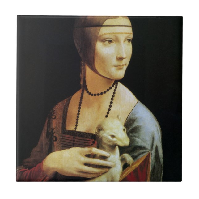 Dama com Arminho de Leonardo da Vinci (Frente)