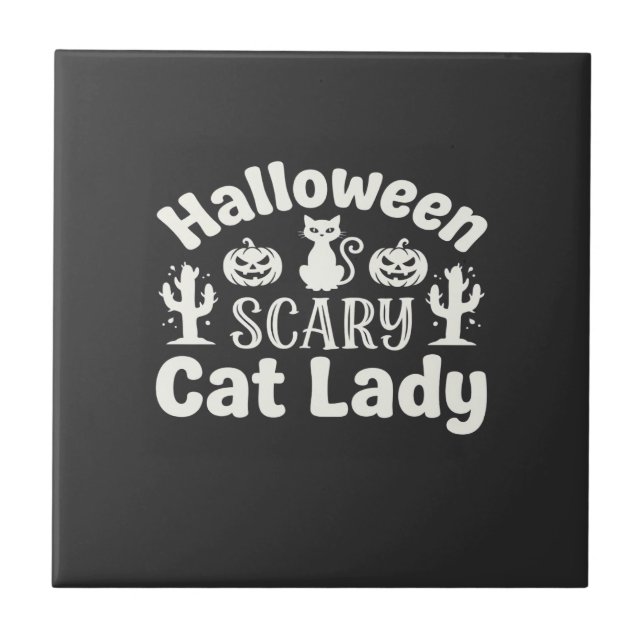 Dama de Gato Assustador de Halloween_1 (Frente)