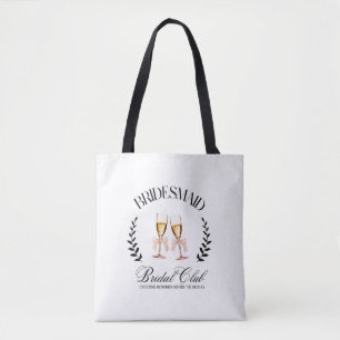 Dama de Honra Coquette Rosa Laço Tote Moderno