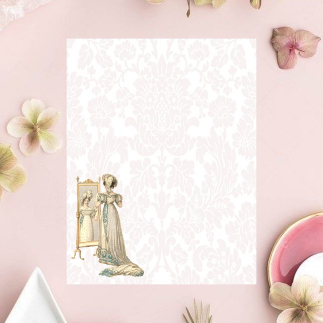 Dama do período de regência de Damask (Criador carregado)