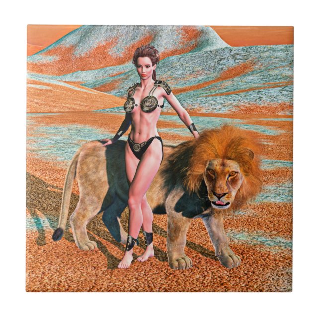 Dama e Leão (Frente)