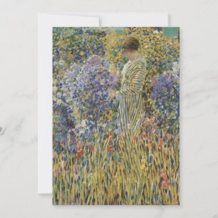 Dama em um Jardim de Frederick Frieseke, Arte Fino
