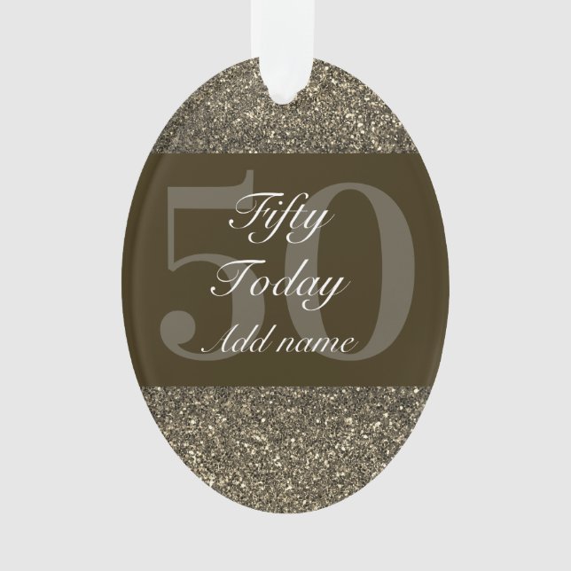 Dama especial personalizada de enfeite 50º anivers (Frente)